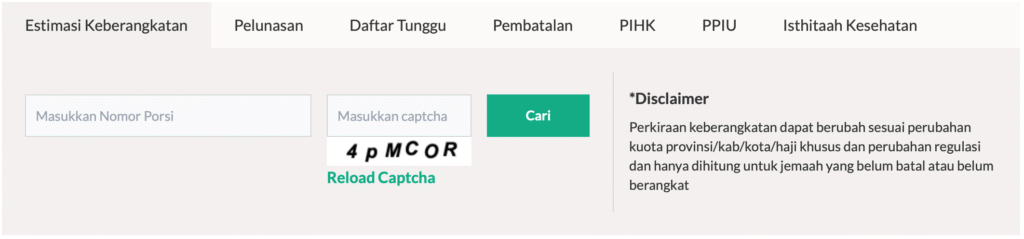 Panduan Cara Cek Izin Travel Umroh dan Haji Resmi Menu web cek izin travel umroh