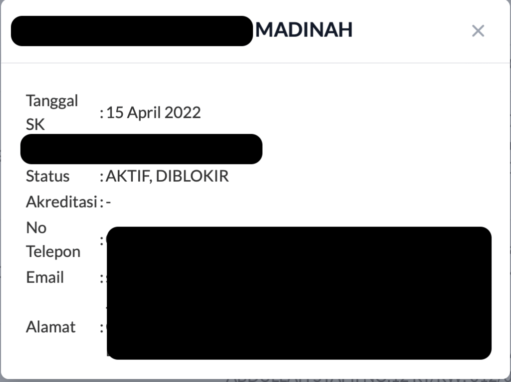 Panduan Cara Cek Izin Travel Umroh dan Haji Resmi Status aktif diblokir travel umroh